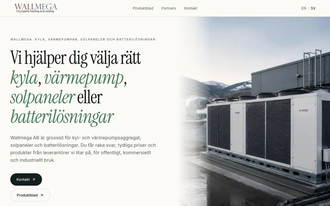 The Wallmega website